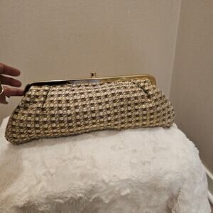 Trina Turk Plaid Cloth Cluth Purse